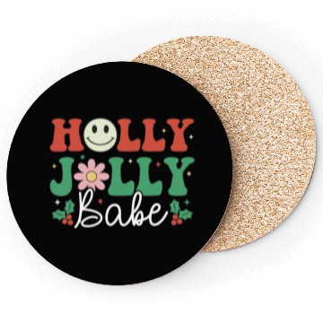 Discover Holly Jolly Babe Coasters