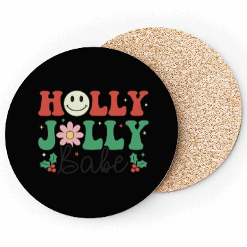 Discover Holly Jolly Babe Coasters