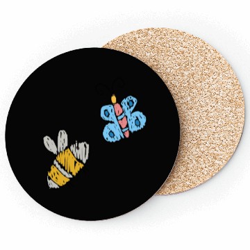 Discover Bees & Butterflies Coasters