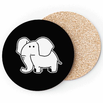 Discover Weird Elephant Funny Hippie Pet Animal Gift Coasters
