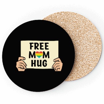 Discover Free Mom Hugs LGBTQ Mother's Support Coasters