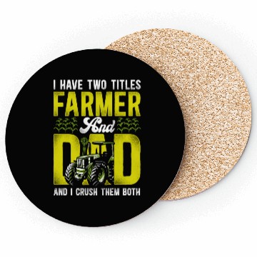 Discover Farming Farmer Dad Father Tractor Coasters