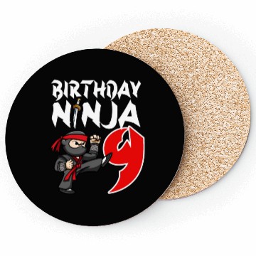 Discover Birthday Party 9 Years Old Japanese Ninja Birthday Coasters