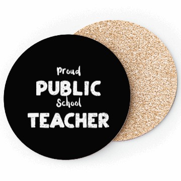 Discover Proud Public School Teacher Coasters