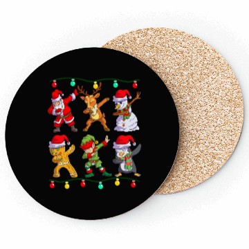 Discover Christmas Dabbing Santa Elf De Friends Xmas Coasters
