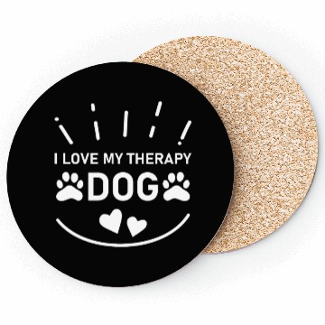 Discover I love my Therapy Dog Coasters