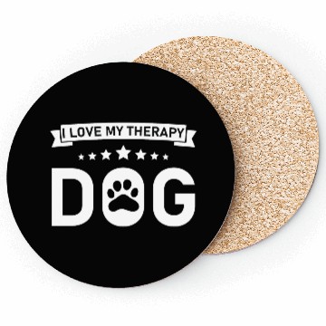 Discover I love my Therapy Dog Coasters