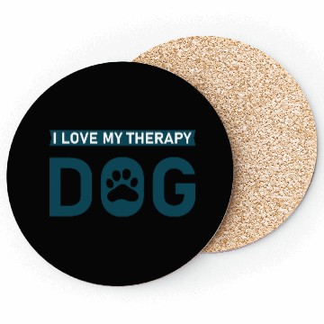 Discover I love my Therapy Dog Coasters