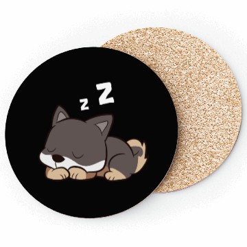 Discover Shikoku Dog Sleeping Kochi-Ken Dog Japan Shikoku Coasters