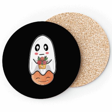 Discover Halloween Ghost Coasters, Trick or Treat Coasters