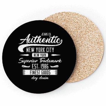 Discover New York City Born In 1986 Vintage Birthday Coasters