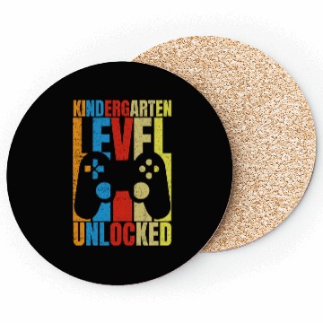 Discover Kindergarten Level Unlocked Retro Vintage Coasters