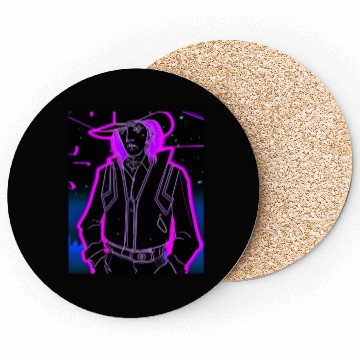 Discover Goth Synthwave Outrun Goth Cowboy Coasters