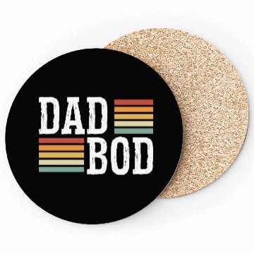 Discover Dad Bod - Funny Chubby Father Prank Surprise Coasters