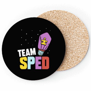 Discover Team Sped Special Education Teacher Awareness Coasters