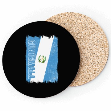 Discover Guatemala vintage flag Coasters