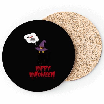 Discover HALLOWEEN MURDER CAT Coasters