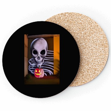 Discover STREET ART SKULL AND PUMPKIN Coasters