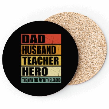 Discover Dad Husband Teacher Hero Coasters