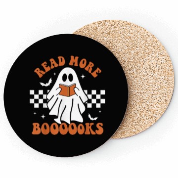 Discover Cute Booooks Ghost Read More Books Funny Teacher Coasters