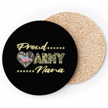 Discover Womens Proud Army Nana US Flag Dog Tag Military Coasters