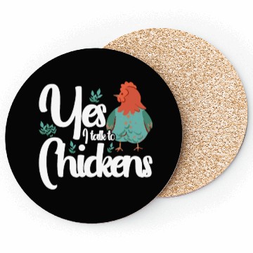 Discover Chickens Rooster Chicken Farmer Hen Poultry Cock Coasters