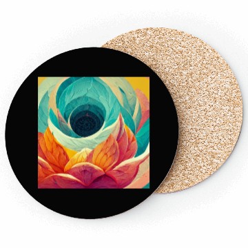 Discover Colorful mandala flower version 6 Coasters