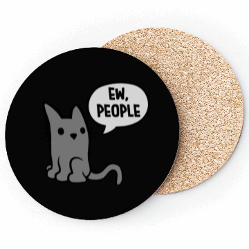 Discover comic cat ew people Coasters