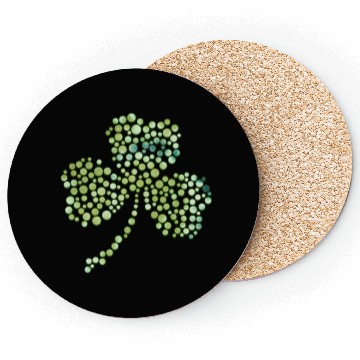 Discover Green tie dye shamrock dots Coasters