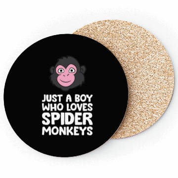 Discover Just a Boy Who Loves Spider Monkeys Coasters