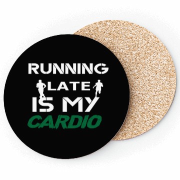 Discover Running Lover Quote Cardio Exercise Coasters