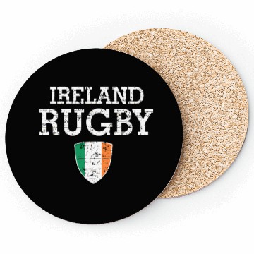 Discover Irish Flag Rugby Grunge Style T Coasters