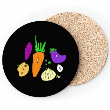 Discover Vegetable friends Coasters