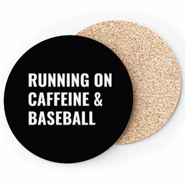 Discover Running On Caffeine Baseball Coasters