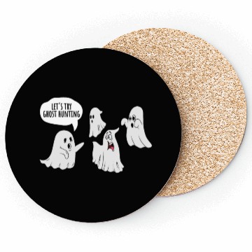 Discover Ghost Hunting Cute Ghosts Spooky Halloween Coasters