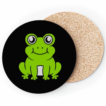 Discover Small sitting cute frog Coasters