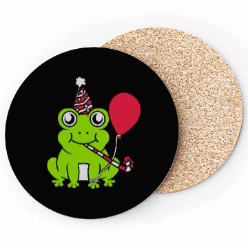 Discover Birthday celebrate party frog Coasters