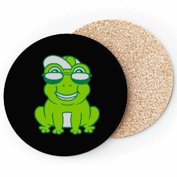 Discover Cool little frog boy Coasters