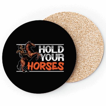 Discover Hold Your Horses Western Rodeo Riding Cowboy Coasters