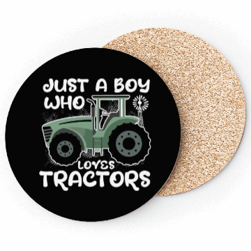 Discover Just A Boy Who Loves Tractor Farm Tractor Lovers Coasters
