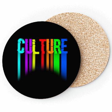 Discover Culture Colorfull Coasters