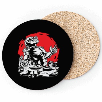 Discover Halloween Monster Line Art Werewolf Horror Coasters
