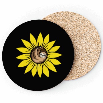Discover Sloth Sunflower Coasters