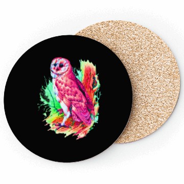 Discover Great Owl Illustrate Coasters