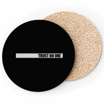 Discover trust no one quote Coasters
