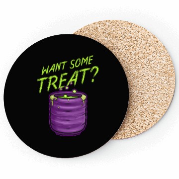 Discover Want Some Treat Pot Of Green Witch Tea Slime Coasters