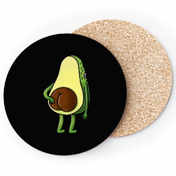 Discover Avocado Butt Avocado Lover Coasters