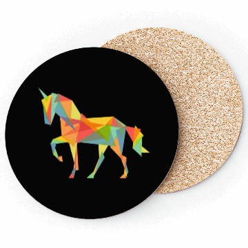 Discover Fractal Geometric Unicorn Coasters