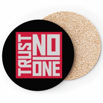 Discover trust no one quote Coasters