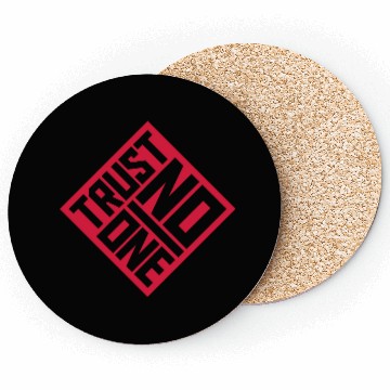 Discover trust no one quote Coasters